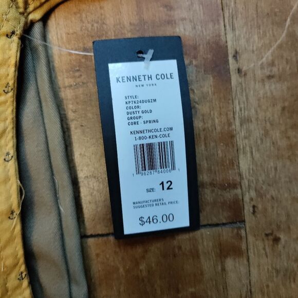 Kenneth Cole outfit size 12 boys matching set new back to school yellow khaki - Picture 6 of 9